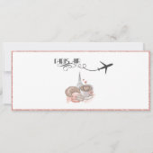 結婚式招待状、結婚の文房具、パリ 招待状 (裏面)