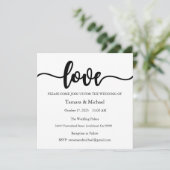 結婚式招待状、結婚の文房具、愛 招待状 (スタンド正面)