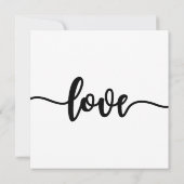 結婚式招待状、結婚の文房具、愛 招待状 (裏面)