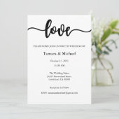 結婚式招待状、結婚の文房具、愛 招待状 (スタンド正面)