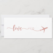 結婚式招待状、結婚の文房具、愛 招待状 (裏面)