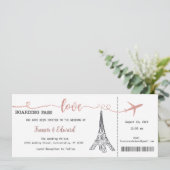 結婚式招待状、結婚の文房具、愛 招待状 (スタンド正面)