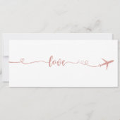 結婚式招待状、結婚の文房具、愛 招待状 (裏面)