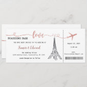 結婚式招待状、結婚の文房具、愛 招待状 (正面/裏面)