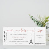 結婚式招待状、結婚の文房具、愛 招待状 (スタンド正面)