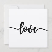 結婚式招待状、結婚の文房具、愛 招待状 (裏面)