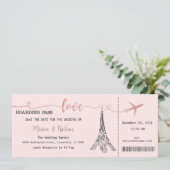 結婚式招待状、結婚の文房具、愛 招待状 (スタンド正面)