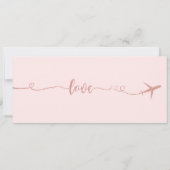 結婚式招待状、結婚の文房具、愛 招待状 (裏面)