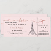 結婚式招待状、結婚の文房具、愛 招待状 (正面/裏面)