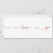 結婚式招待状、結婚の文房具、愛 招待状 (裏面)