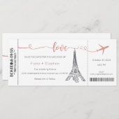 結婚式招待状、結婚の文房具、愛 招待状 (正面/裏面)