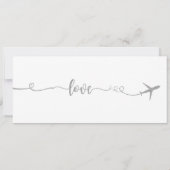 結婚式招待状、結婚の文房具、愛 招待状 (裏面)