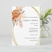 結婚式招待状、結婚の文房具、花嫁 招待状 (スタンド正面)