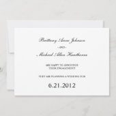 結婚式招待状 結婚報告カード セーブザデート (裏面)