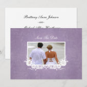 結婚式招待状 結婚報告カード セーブザデート (正面/裏面)