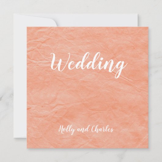 結婚式招待状。美しい羊皮紙の効果 招待状 (正面)