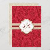 結婚式招待状::美しいP 1 招待状 (正面/裏面)