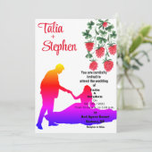 結婚式招待状(花嫁と花婿) 招待状 (スタンド正面)