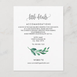 結婚式招待状 - 詳細カード エンクロージャーカード