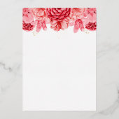 結婚式招待状,誕生日,パーティー，記念日， 箔招待状 (正面)