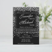 結婚式招待状 |銀色の星々 招待状 (スタンド正面)