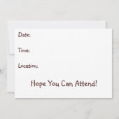 結婚式招待状：馬, ウェスタン：パステル 招待状 (裏面)