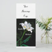 結婚式招待状/ 2巻き合わせ白いチューリップ 招待状 (スタンド正面)