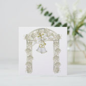 結婚式招待状 5.25" x 5.25" 招待状 (スタンド正面)