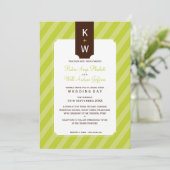 結婚式招待状:: candystripe 4P 招待状 (スタンド正面)