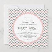 結婚式招待状:: chevron1 SQ 2 招待状 (裏面)