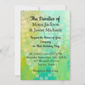 結婚式招待状(Designer Green) 招待状 (正面)