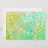 結婚式招待状(Designer Green) 招待状 (裏面)