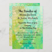 結婚式招待状(Designer Green) 招待状 (正面/裏面)