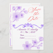 結婚式招待状- Perfect Promise 招待状 (正面/裏面)