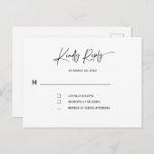 結婚式招待状(rsvp) ポストカード (正面/裏面)