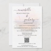 *~*結婚式招待状+ RSVP - QRビーチAR7 招待状 (裏面)