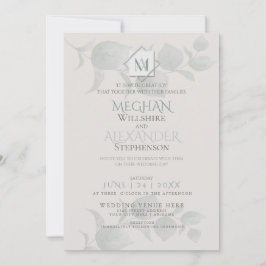 結婚式招待状 | Silver Sageユーカリ 招待状
