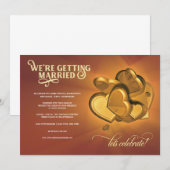 結婚式招待状(V3) 案内状 (正面/裏面)