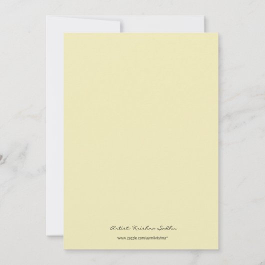 結婚式招待状(v)ばら色の/ivory生命の樹 招待状 (裏面)