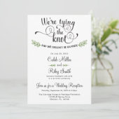 結婚式招待状「We're tying the Knot」 招待状 (スタンド正面)