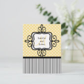 結婚式招待状Monogramドットストライプ 招待状 (スタンド正面)