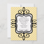 結婚式招待状Monogramドットストライプ 招待状 (裏面)