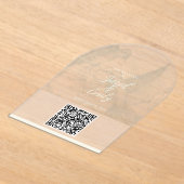 結婚式招待状QRコード アクリル招待状 (レイダウン)