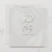 結婚式招待状QRコード 招待状 (正面/裏面)