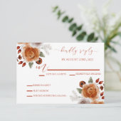 結婚式招待状RSVP応答カード 出欠カード (スタンド正面)