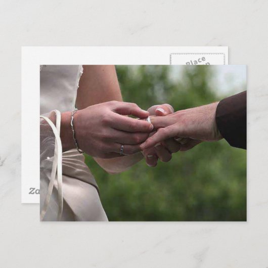 結婚式招待状RSVP インビテーションポストカード (正面/裏面)