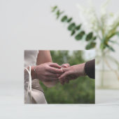 結婚式招待状RSVP インビテーションポストカード (スタンド正面)