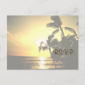 結婚式招待状RSVP インビテーションポストカード (正面)