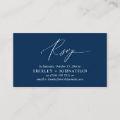 結婚式招待状RSVP、ロマンチックモダンリマインダー エンクロージャーカード (正面)