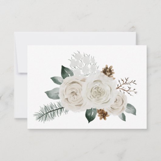 結婚式招待状RSVP 出欠カード (裏面)